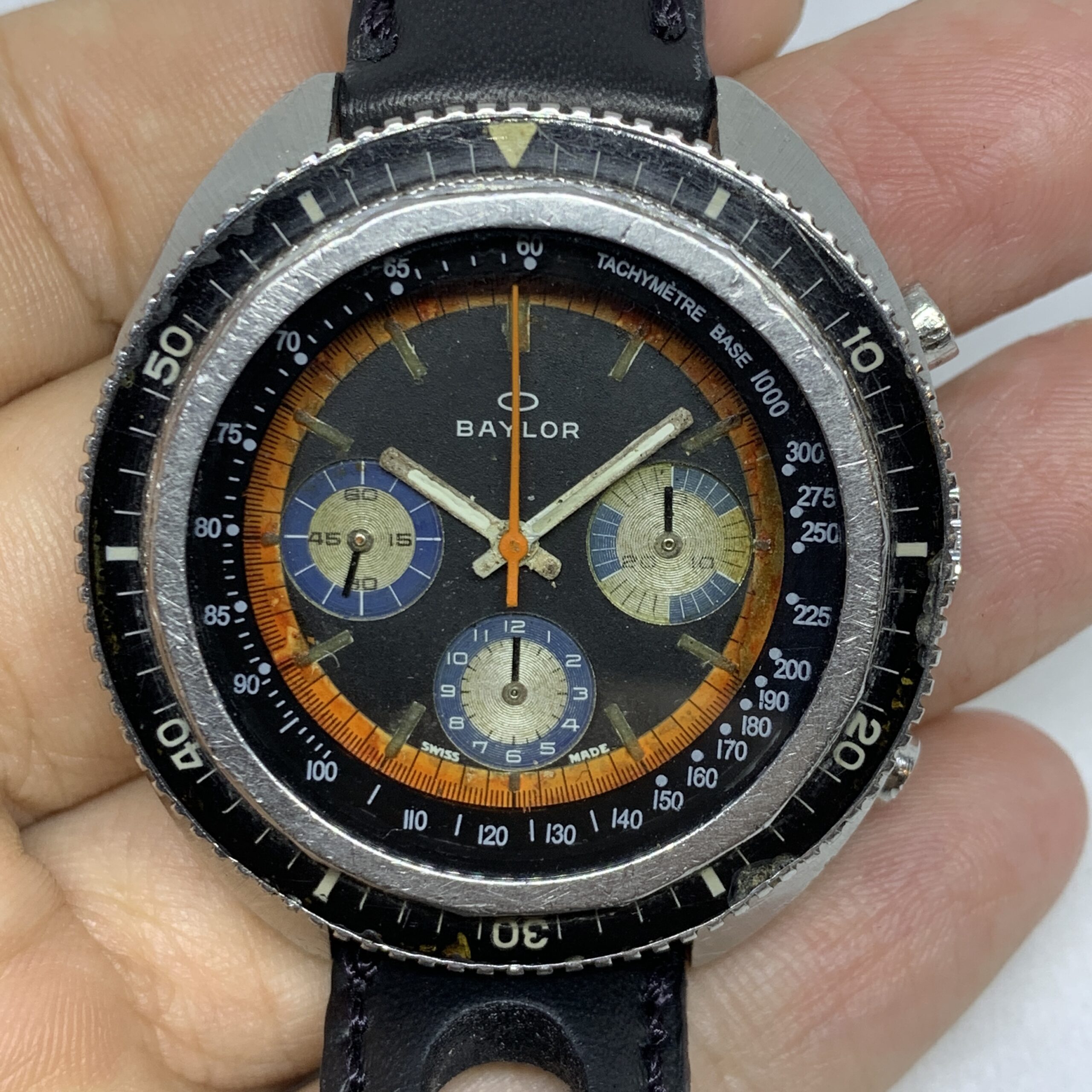 BAYLOR DIVER CHRONOGRAPH MANUAL WIND MOVEMENT VALJOUX 72