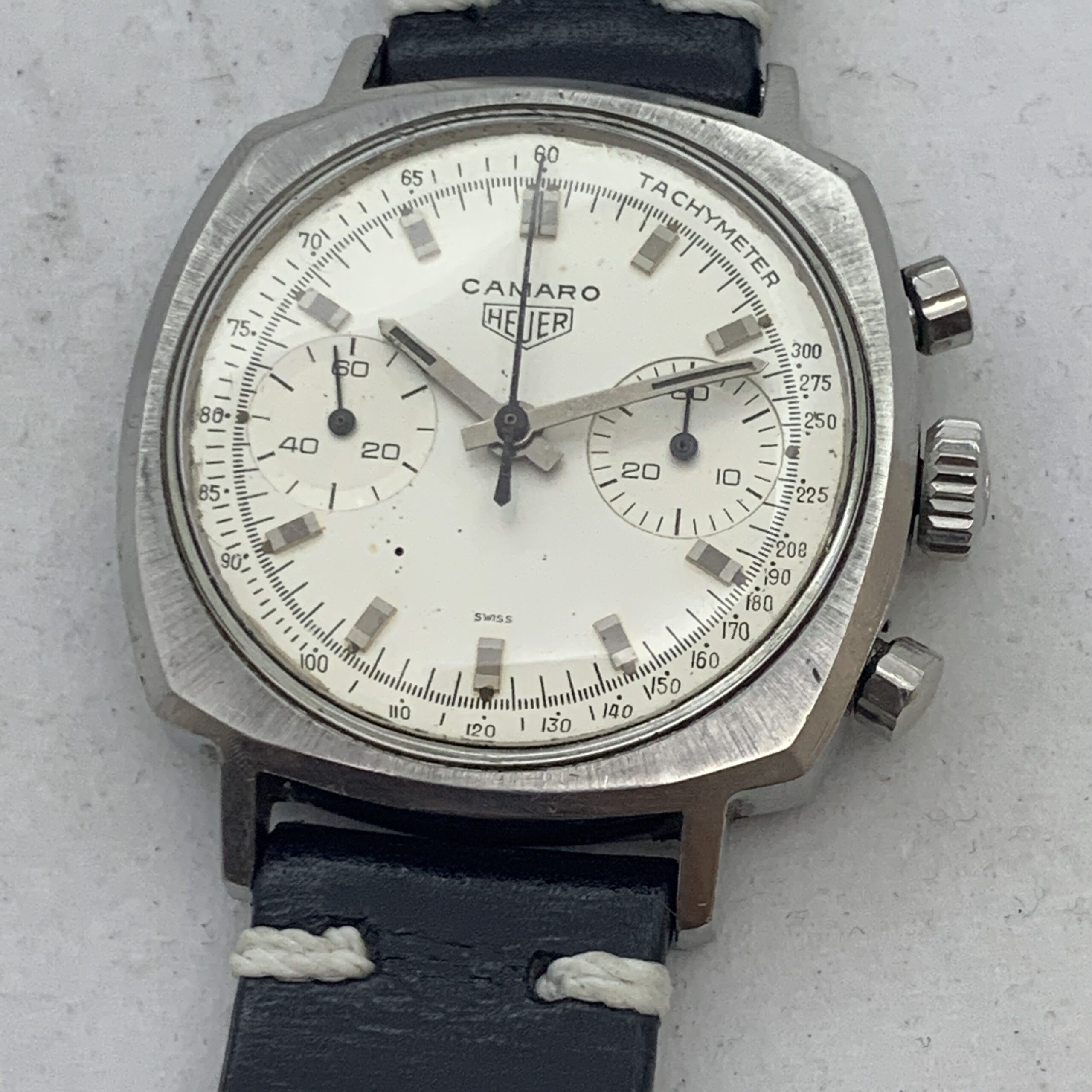 HEUER CAMARO REF 7743T FIRST EXECUTION MANUAL WIND CAL 7730 MOVEMENT