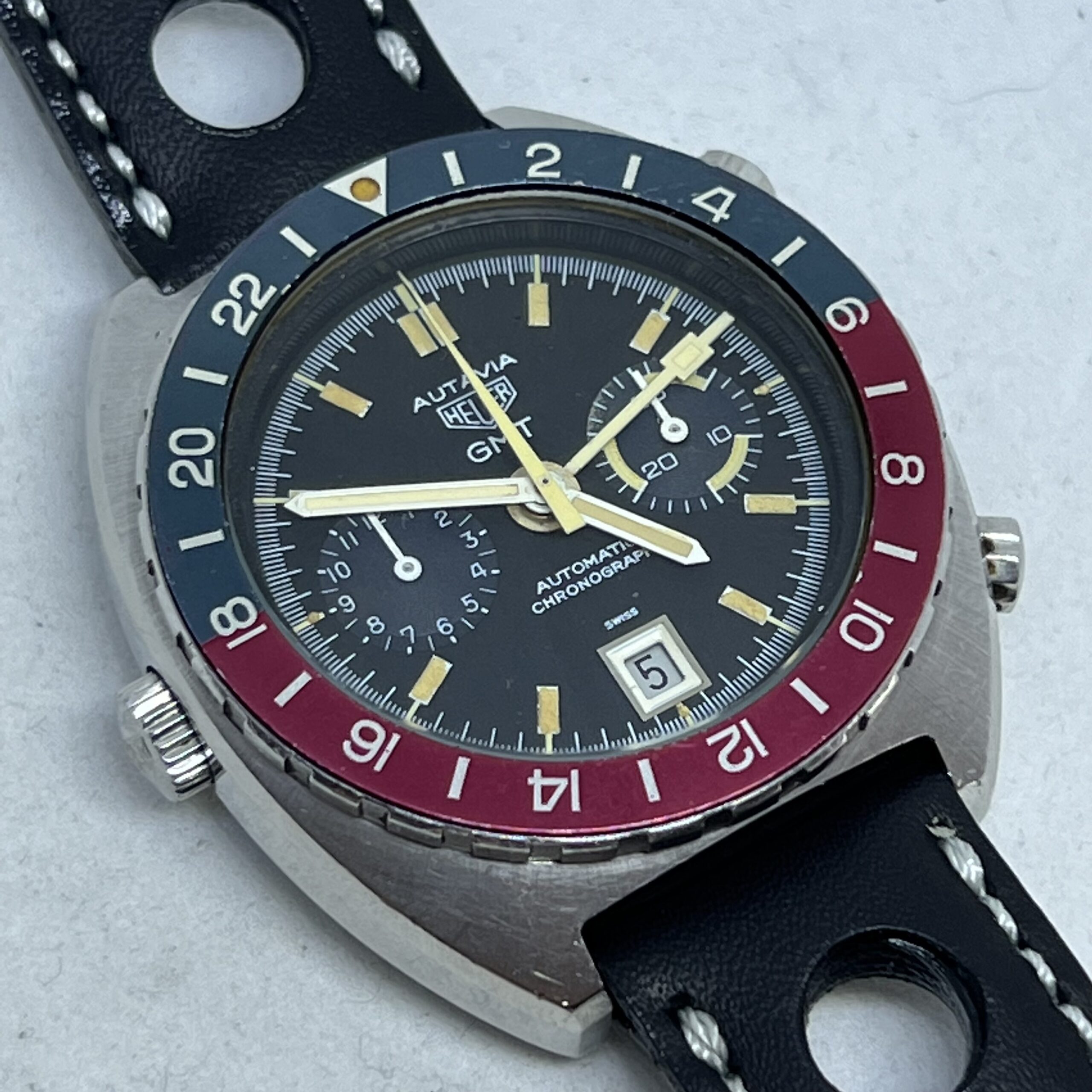 HEUER AUTAVIA GMT AUTOMATIC MOVEMENT ARGENTINA AIR FORCE