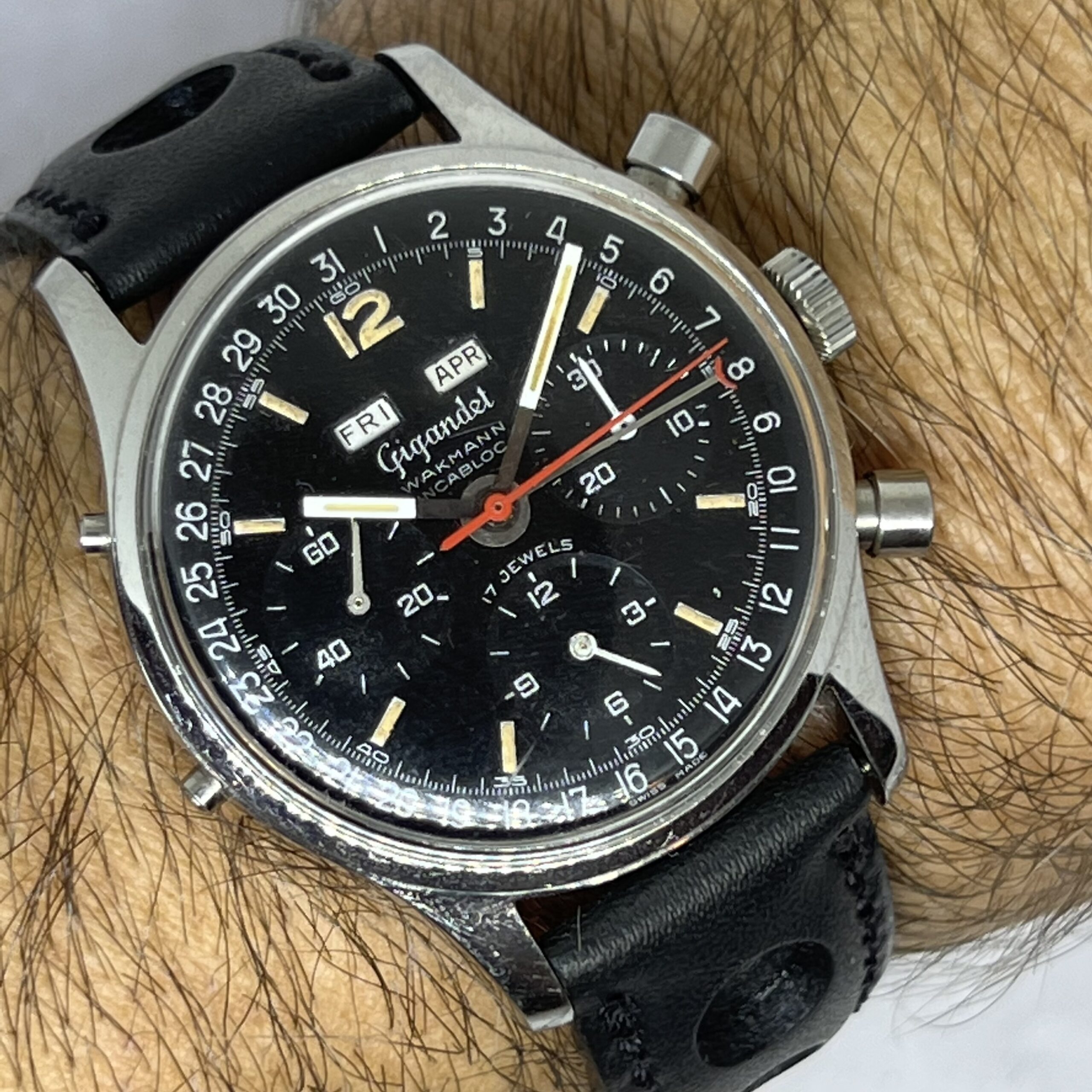 WAKMANN GIGANDET TRIPLE DATE CALENDAR MANUAL WIND MOVEMENT 37MM