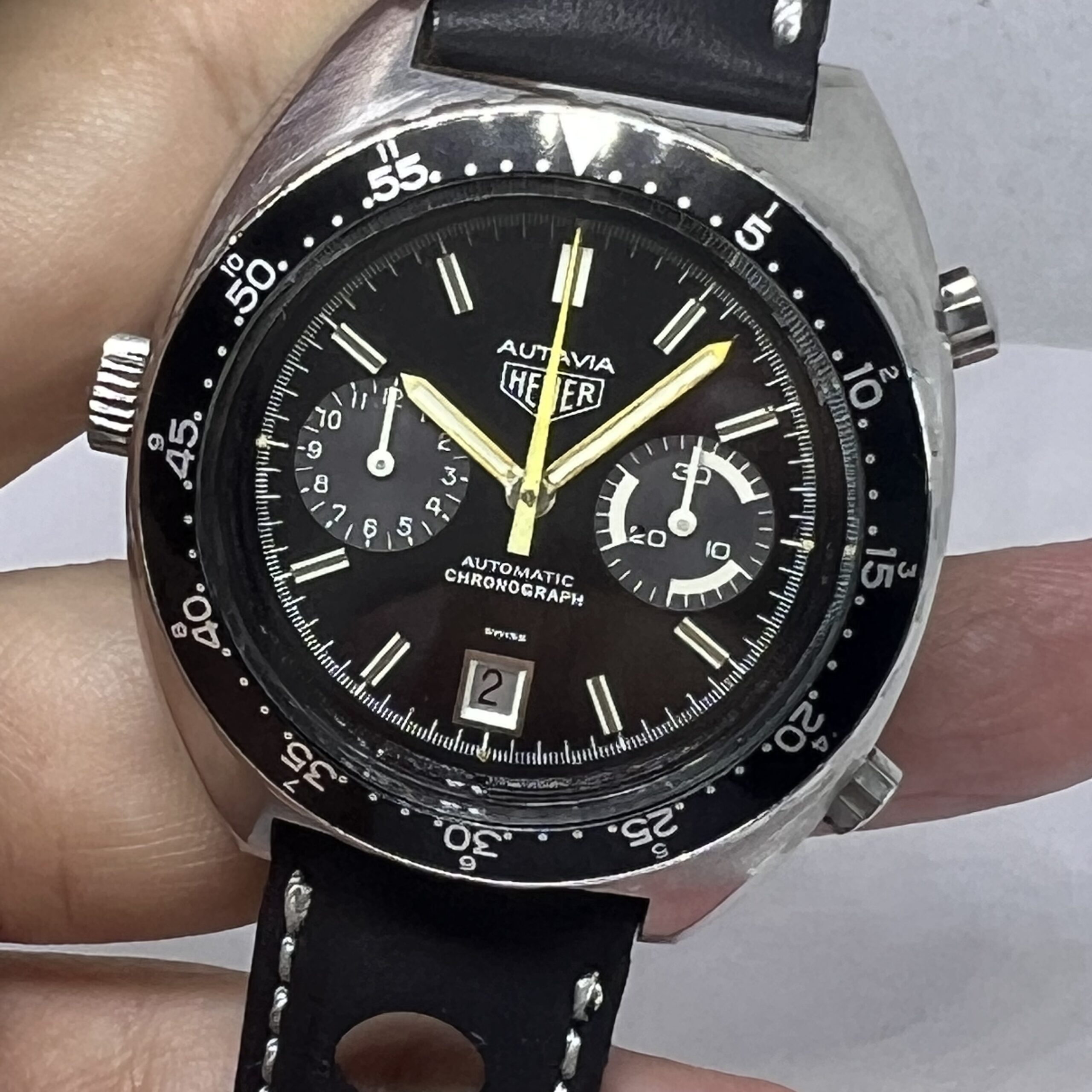 HEUER AUTAVIA REF 11630 AUTOMATIC MOVEMENT CHRONOGRAPH ARGENTINA AIR FORCE
