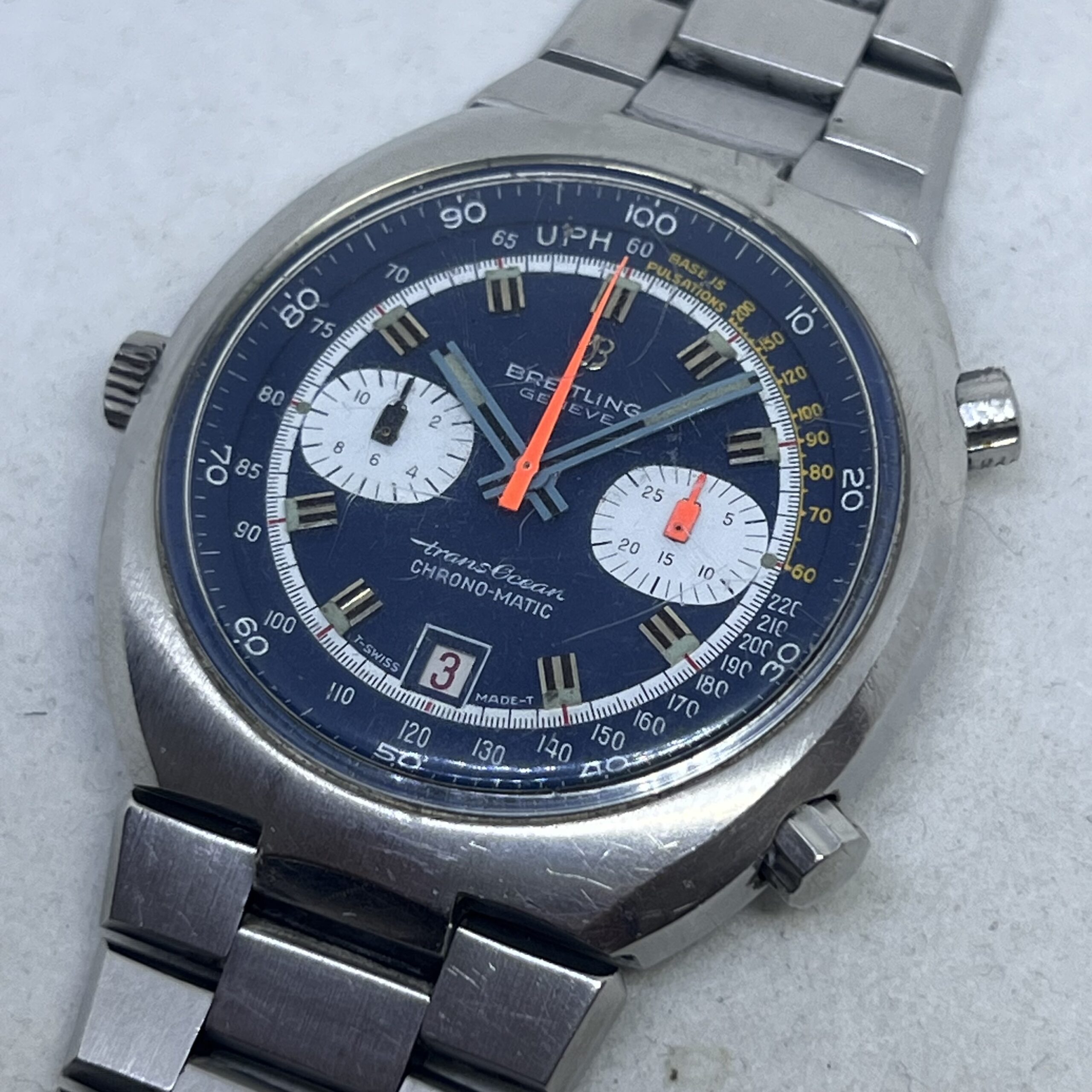 BREITLING TRANSOCEAN CHRONOMATIC CAL 11 REF 2119 AUTOMATIC MOVEMENT 42MM