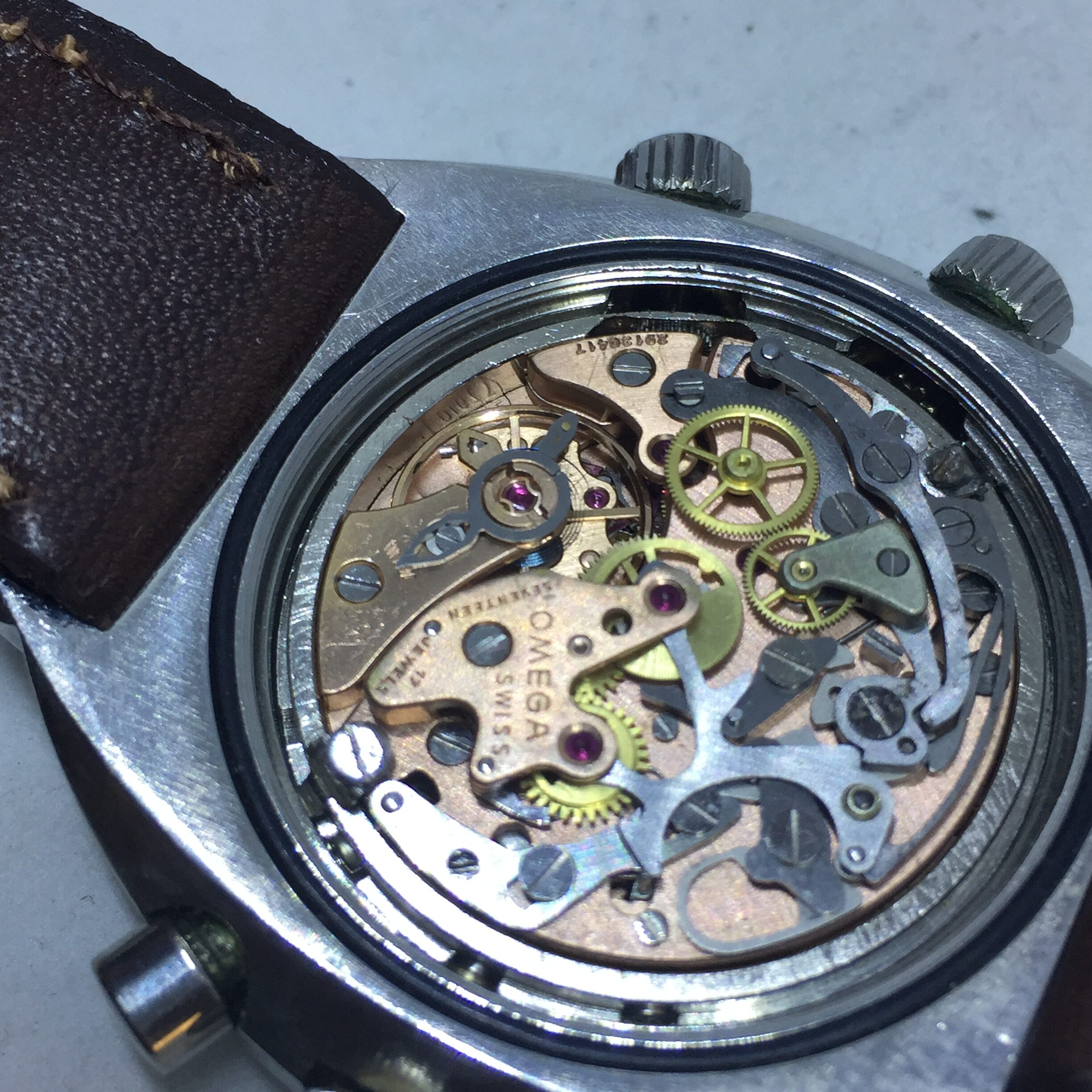 OMEGA FLIGHTMASTER REF 145.013 MANUAL WIND MOVEMENT CAL 911 PILOT WRISTWATCH