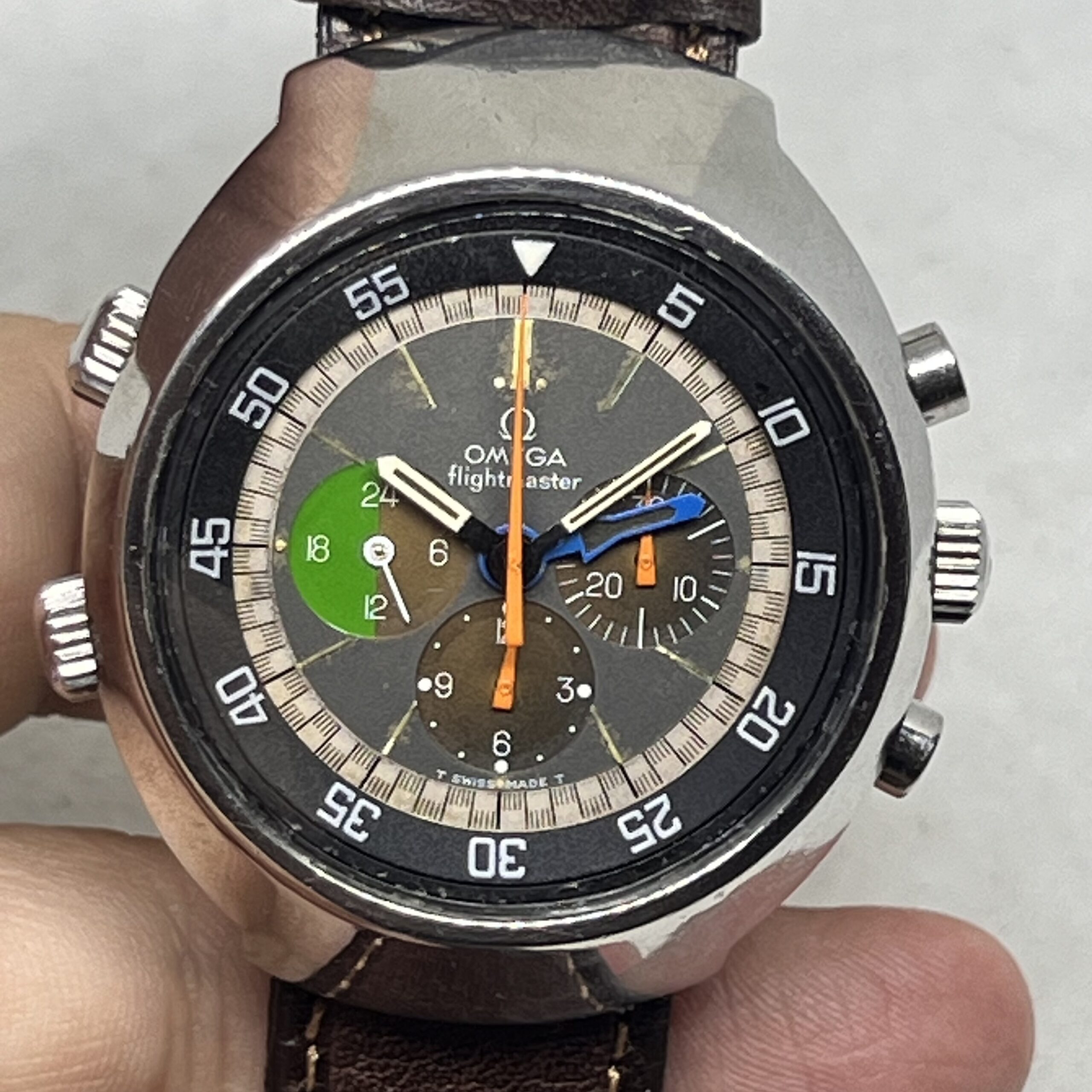 OMEGA FLIGHTMASTER REF 145.013 MANUAL WIND MOVEMENT CAL 911 PILOT WRISTWATCH