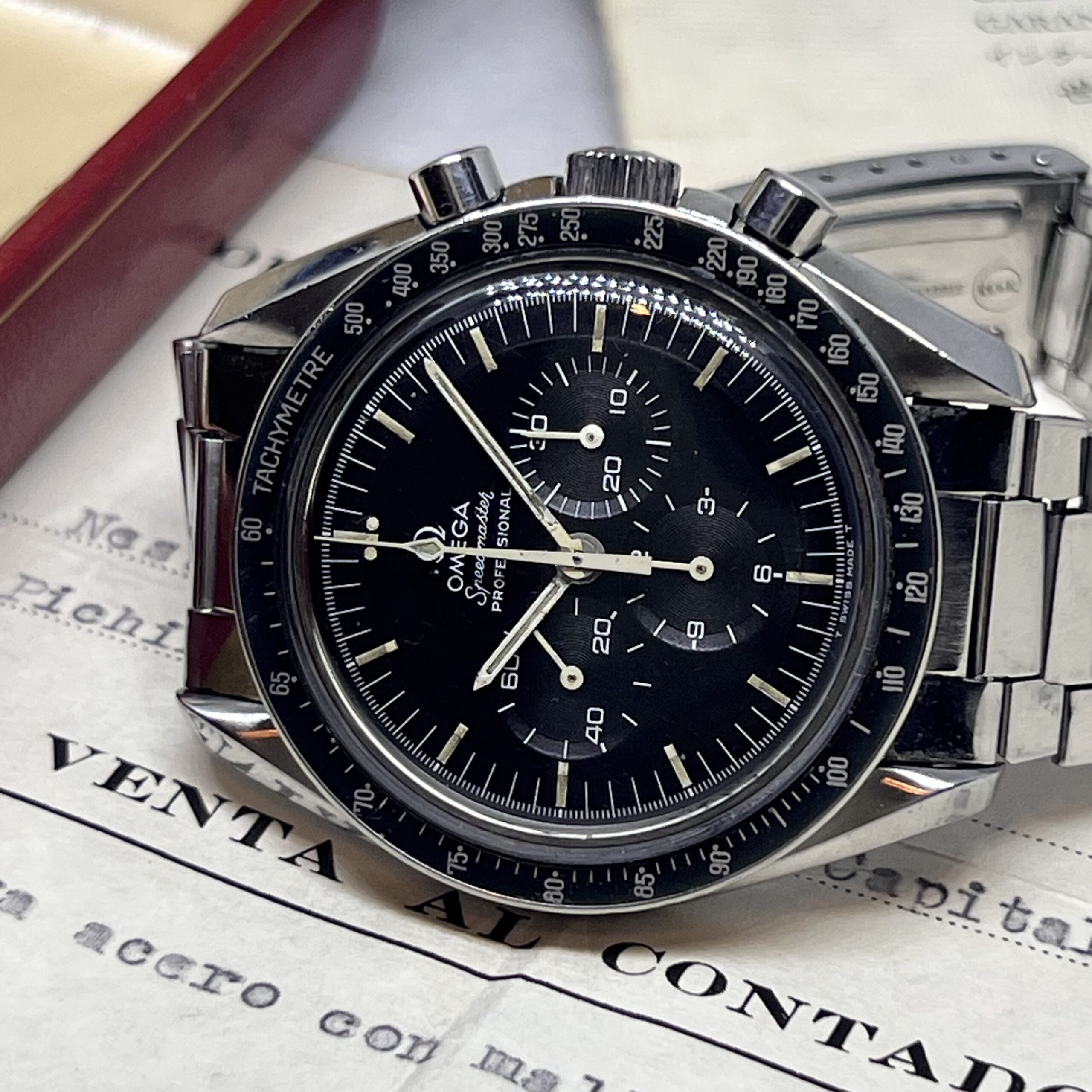OMEGA SPEEDMASTER REF 145.022 MANUAL WIND MOVEMENT CHRONOGRAPH CAL 861 FROM 1969 FULL SET