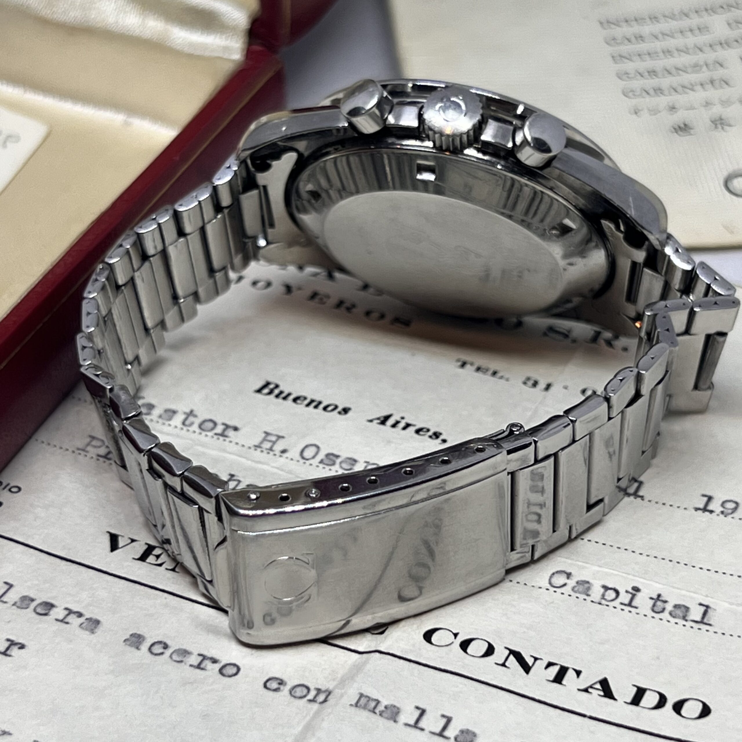 OMEGA SPEEDMASTER REF 145.022 MANUAL WIND MOVEMENT CHRONOGRAPH CAL 861 FROM 1969 FULL SET