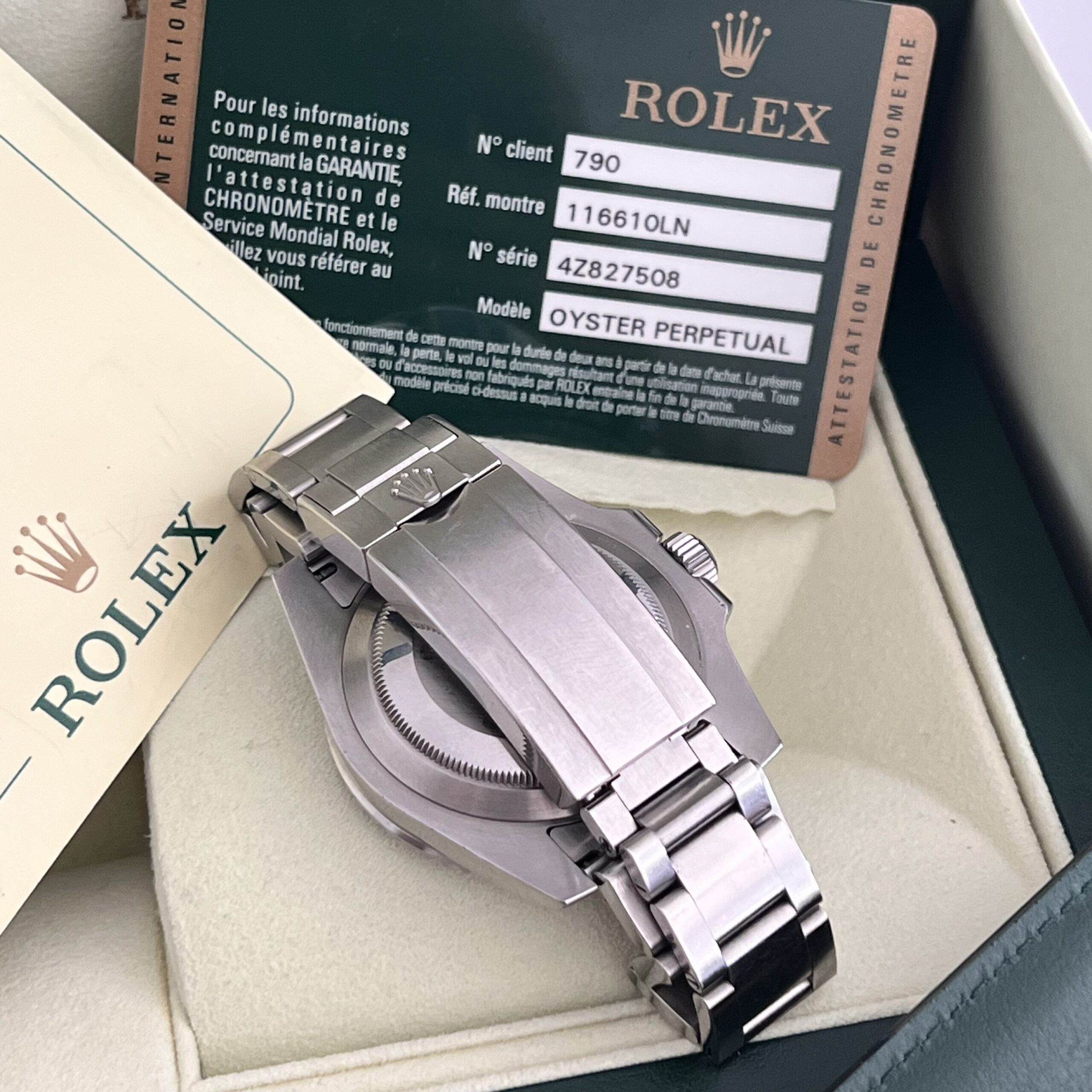 ROLEX SUBMARINER REF 116610 AUTOMATIC MOVEMENT WITH PAPERS FROM 2014 40MM