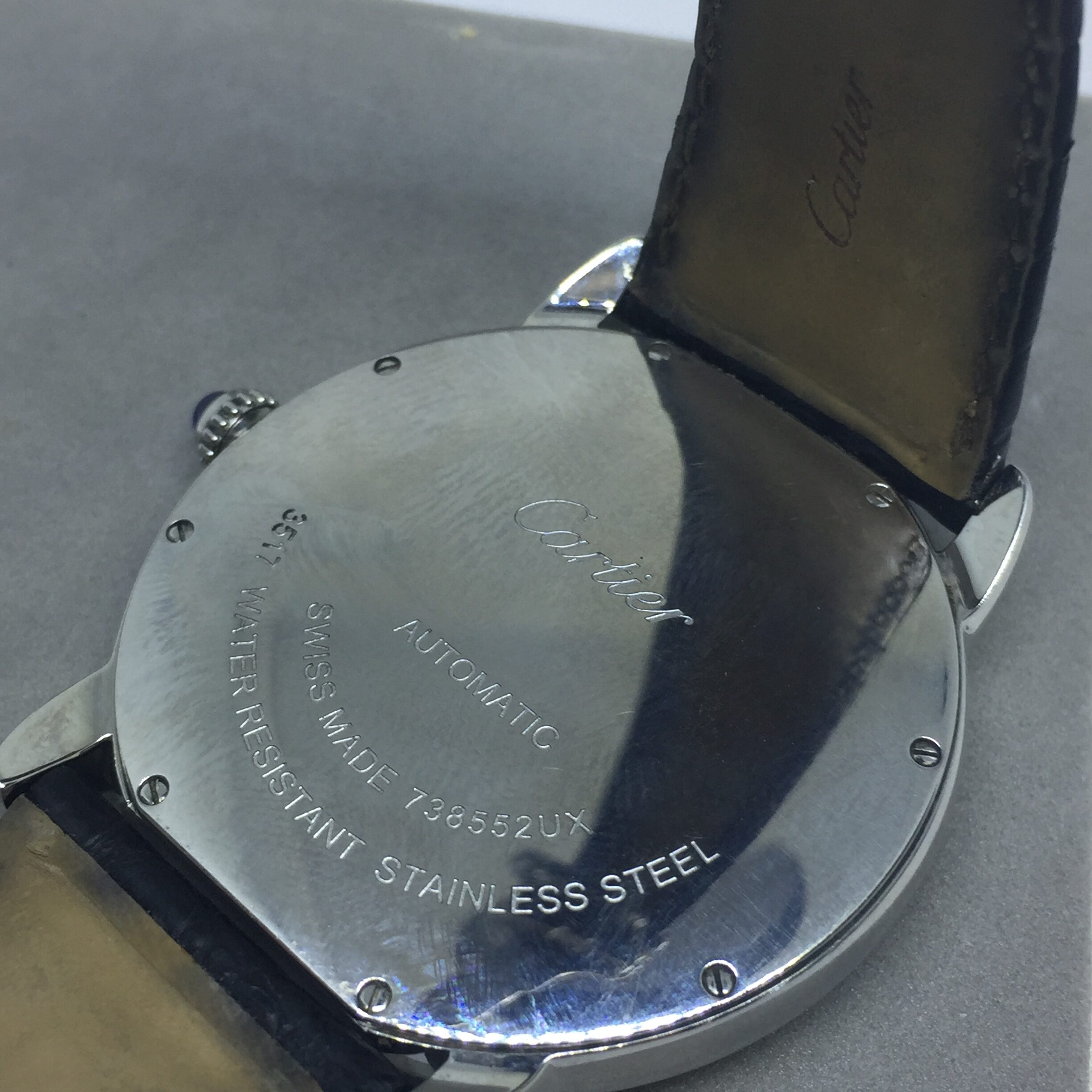 CARTIER RONDE SOLO XL STAINLESS STEEL REF 3517 AUTOMATIC MOVEMENT 42MM