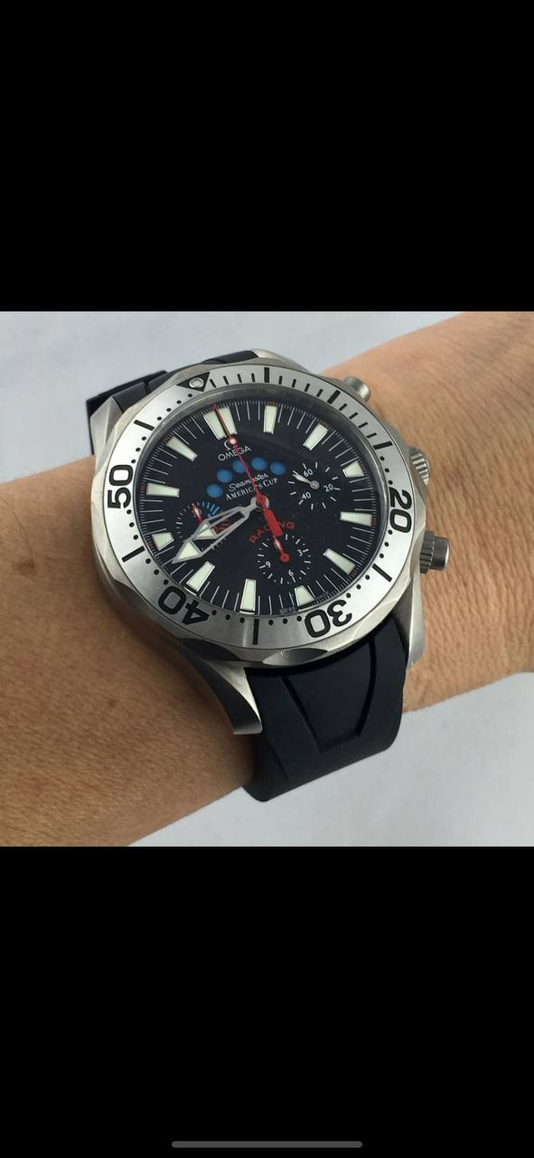 OMEGA SEAMASTER RACING AMERICAS CUP REGATTA AUTOMATIC TITANIUM 43MM REF 2269.50.00