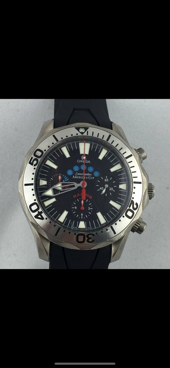 OMEGA SEAMASTER RACING AMERICAS CUP REGATTA AUTOMATIC TITANIUM 43MM REF 2269.50.00