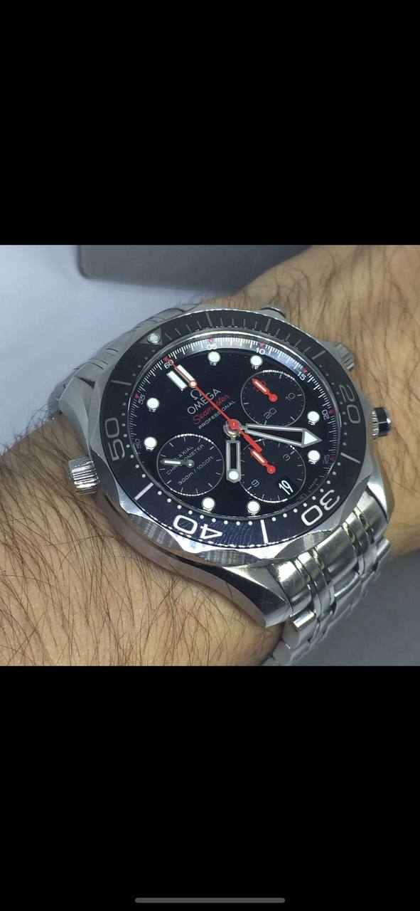 OMEGA SEAMASTER 300 CHRONOGRAPH REF 212.30.44.50.03.001 CO-AXIAL AUTOMATIC 43MM WITH PAPERS