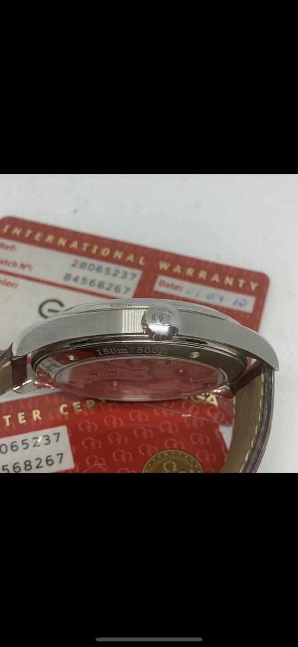 OMEGA RAILMASTER XXL 49MM MANUAL WIND MOVEMENT REF 28065237 WITH PAPERS