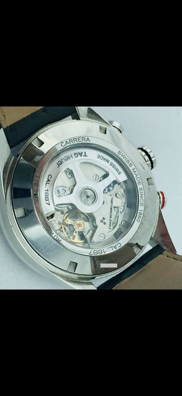 TAG HEUER 1887 CARRERA CERAMIC BLACK DIAL REF CAR2A11-1 AUTOMATIC MOVEMENT WITH PAPERS