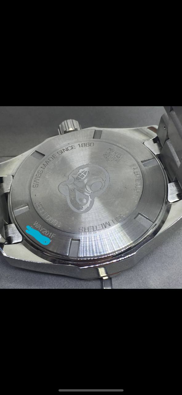 TAG HEUER AQUARACER PEPSI GMT REF WAY201F.BA0927 AUTOMATIC CALIBER 7 WITH PAPERS 43MM