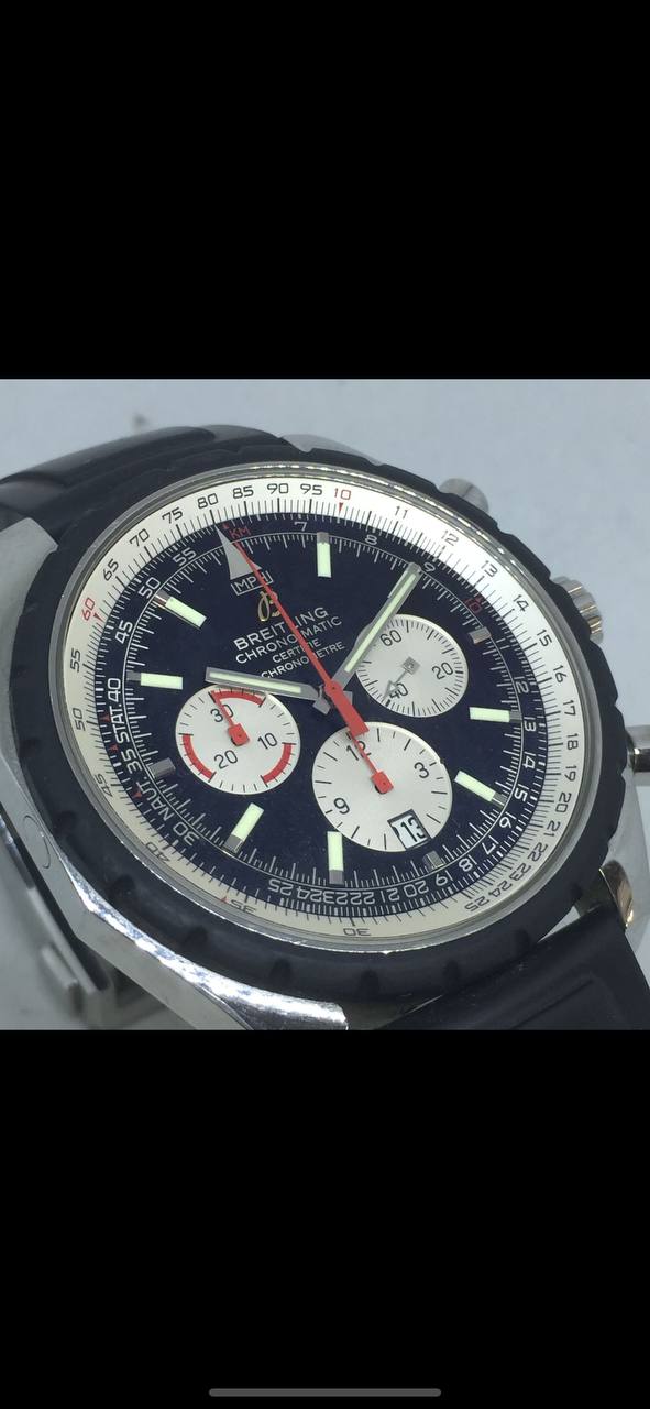 BREITLING CHRONOMATIC REF A14360 AUTOMATIC CHRONOGRAPH STAINLESS STEEL 49MM