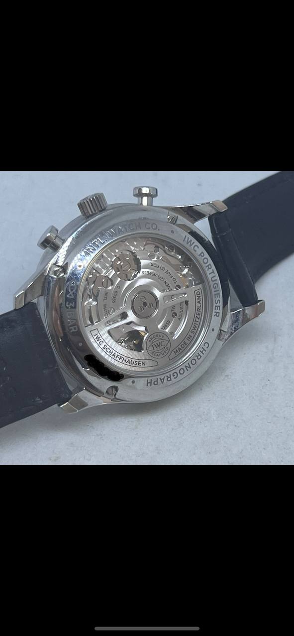 IWC PORTUGUESE CHRONOGRAPH REF IW371606 AUTOMATIC MOVEMENT 41 MM WITH CARD