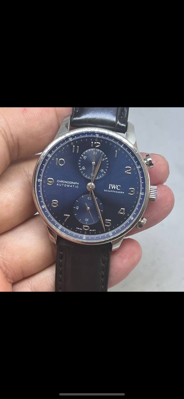IWC PORTUGUESE CHRONOGRAPH REF IW371606 AUTOMATIC MOVEMENT 41 MM WITH CARD