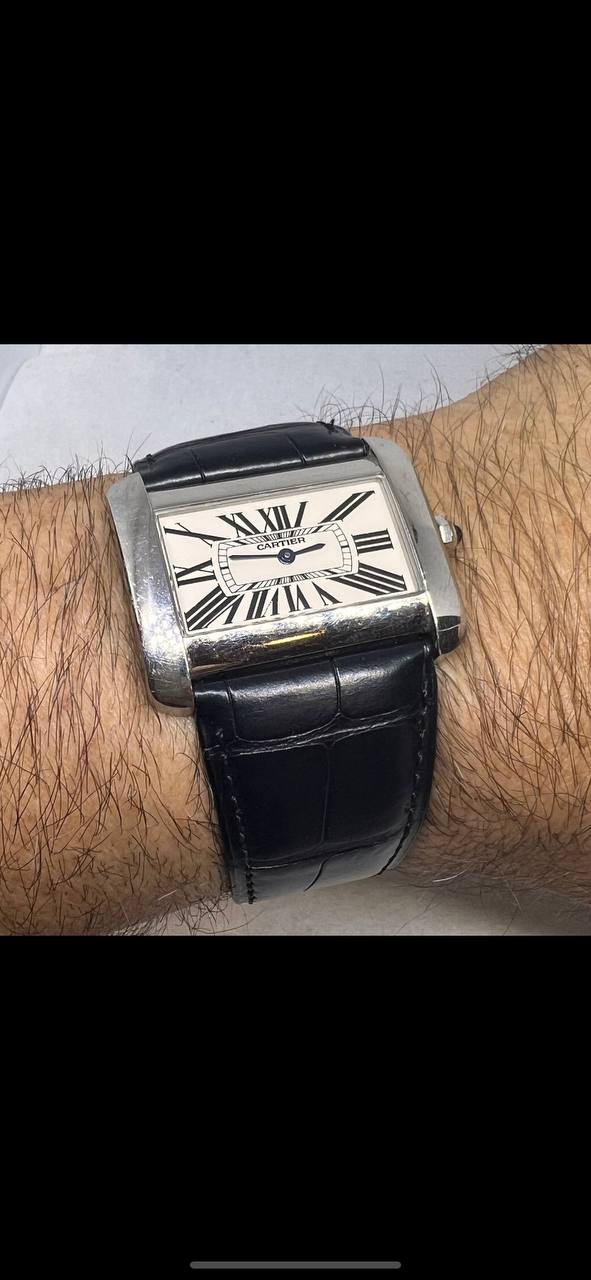 CARTIER TANK DIVAN WATCH XL 2600 QUARTZ MOVEMENT UNISEX