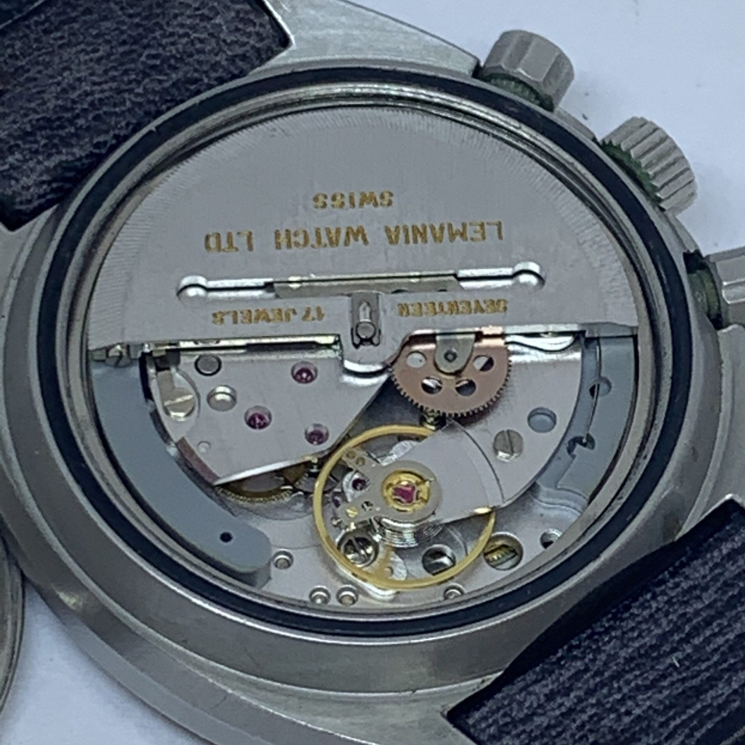 HEUER LEMANIA AUTOMATIC MOVEMENT CAL 5100 CHRONOGRAPH WHITE DIAL